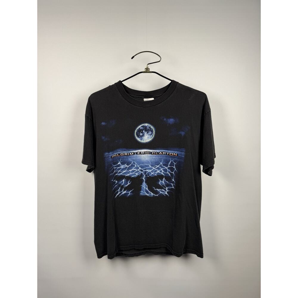Vintage 1998 Eric Clapton Pilgrim World Tour Concert Shirt Stedman Large 23x28
